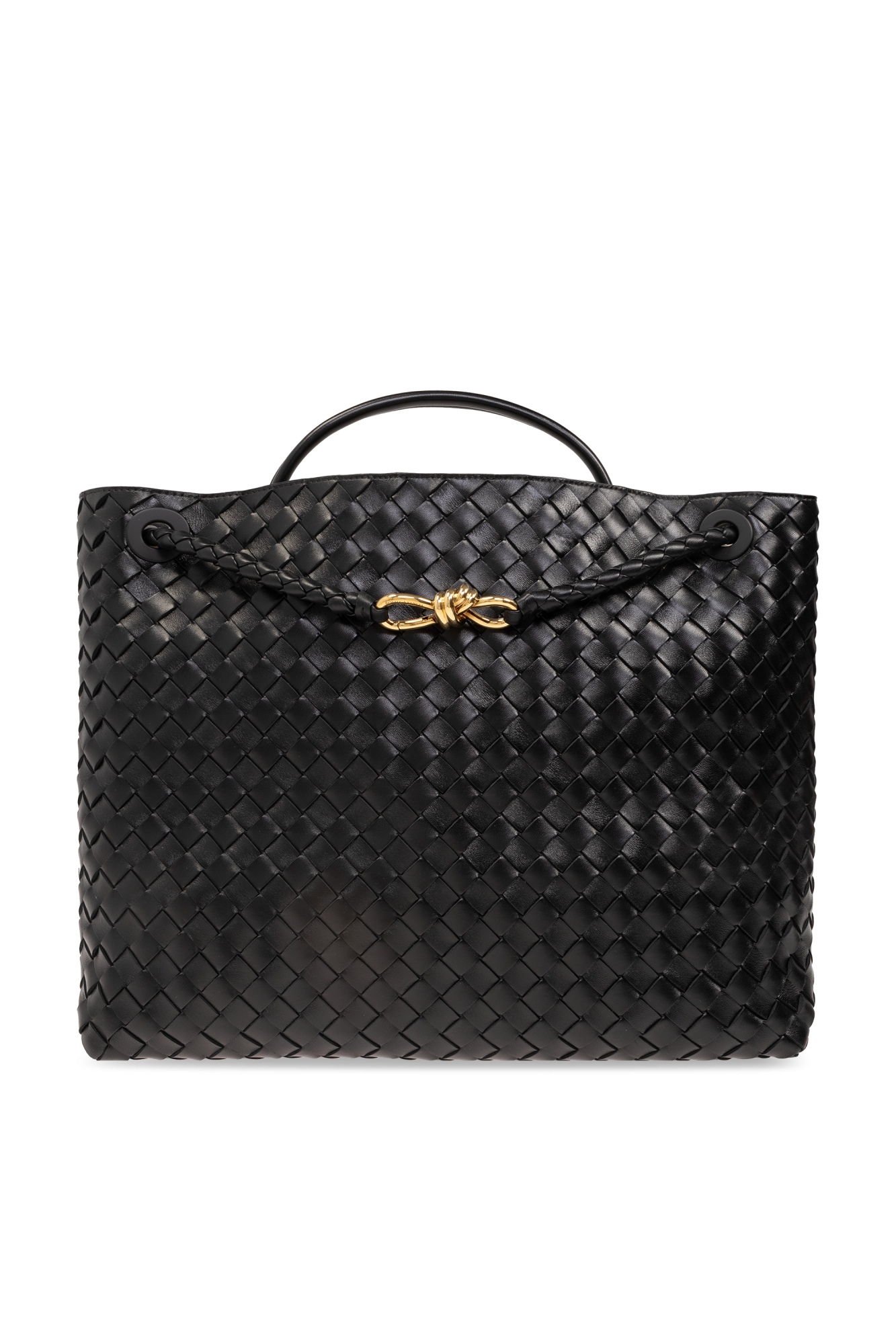 Czarny Torba 'Andiamo Large' typu 'shopper' Bottega Veneta